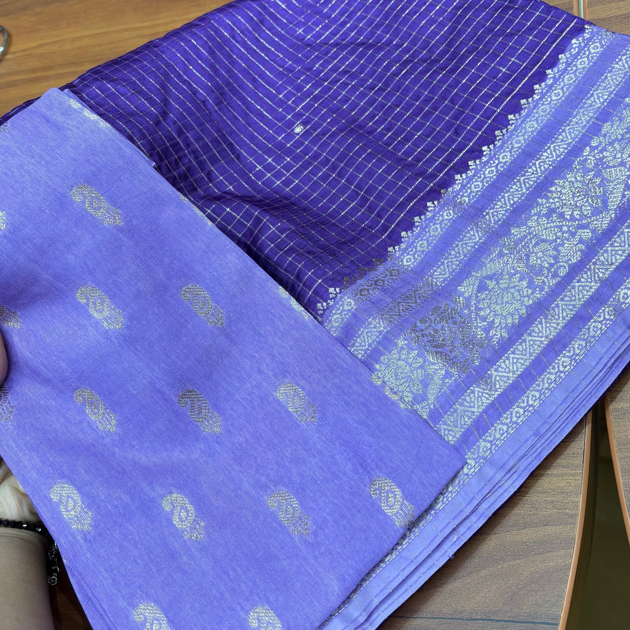Russain silk purple