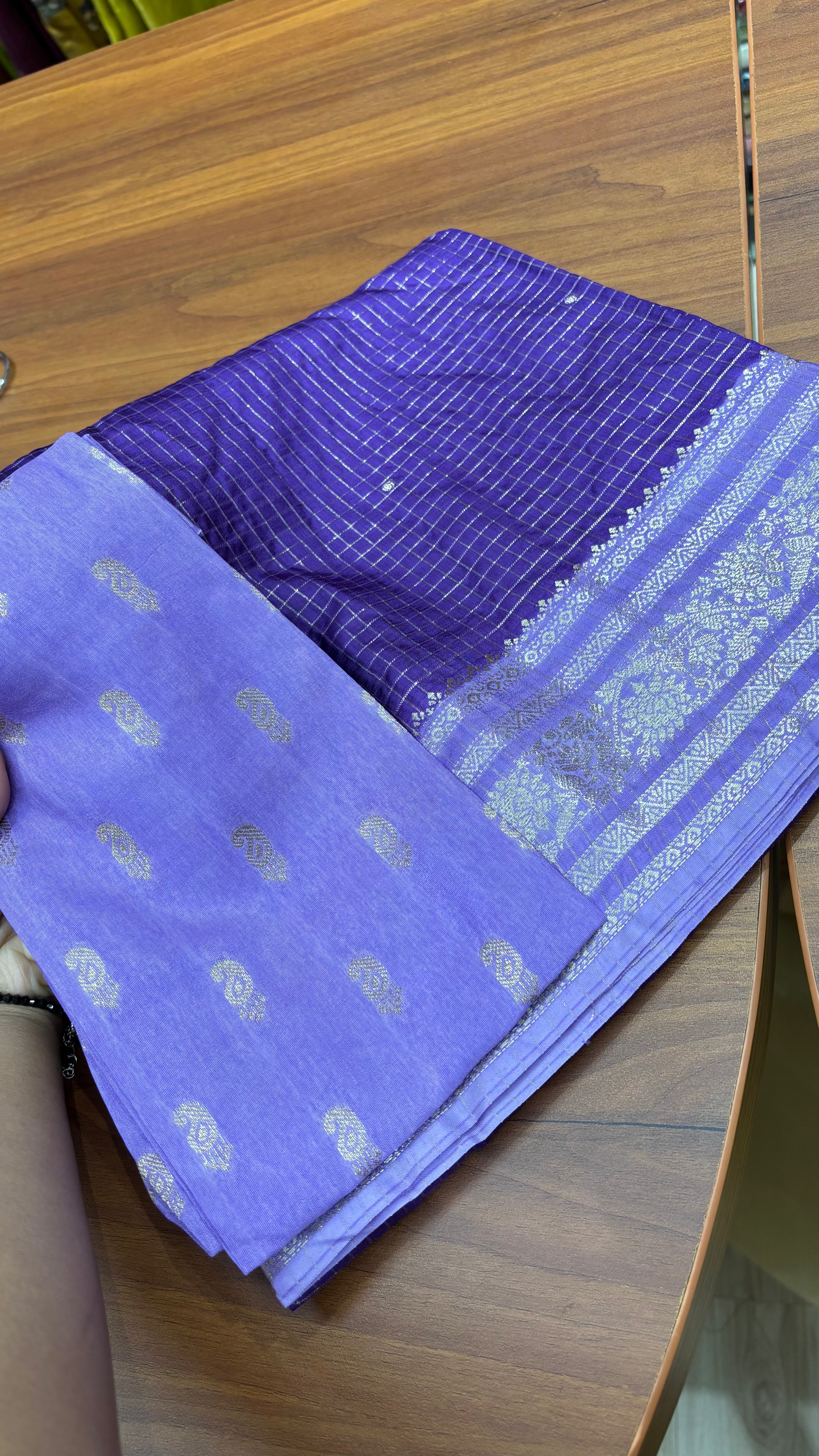 Russain silk purple
