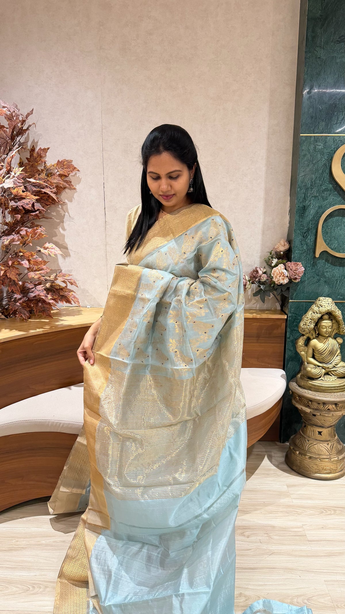 Handloom Chanderi pattu